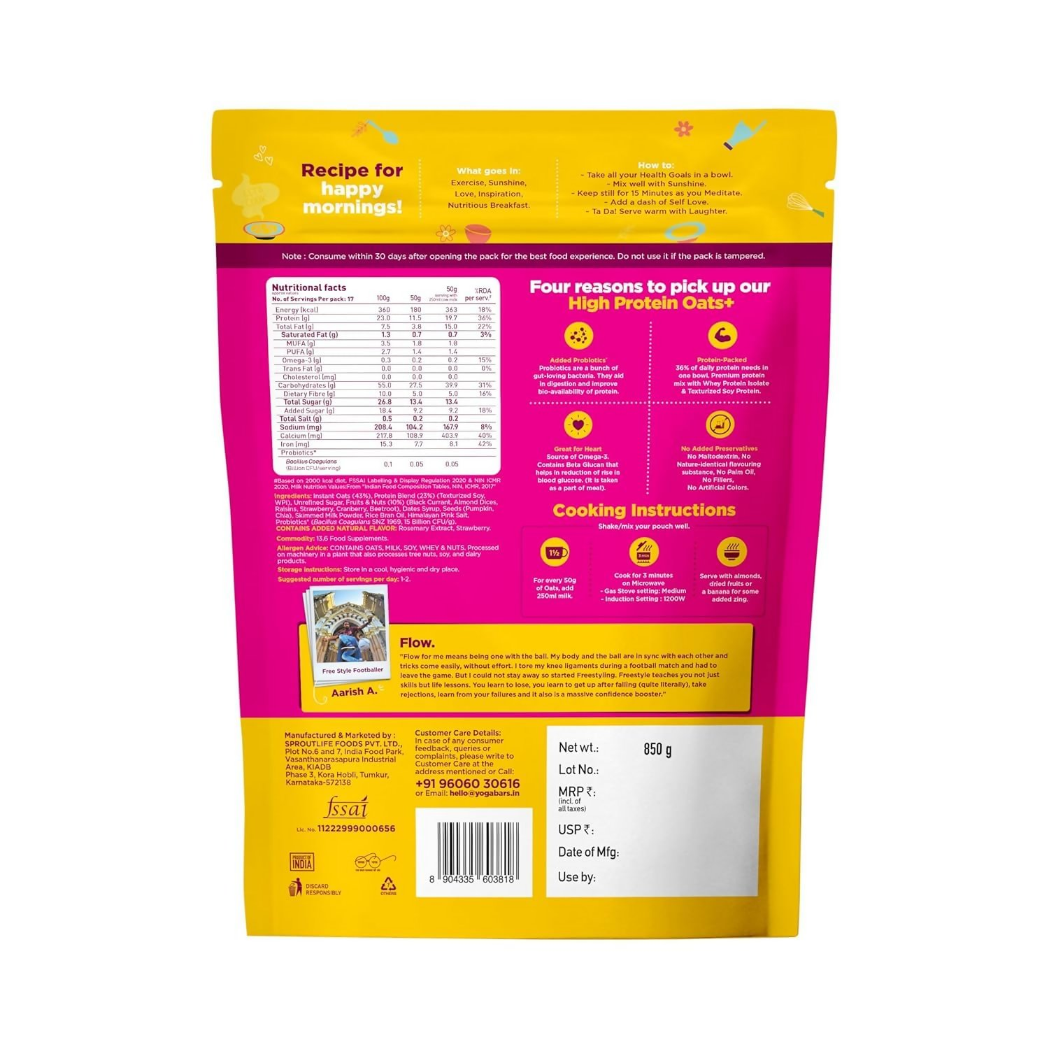 Yoga Bar High Protein Oats  Grab2Buy Yoga Bar Grab2Buy