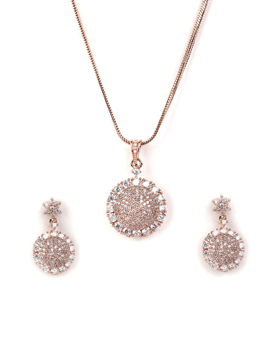 Priyaasi Women American Diamond Jewellery Sets with Ring - Grab2buy