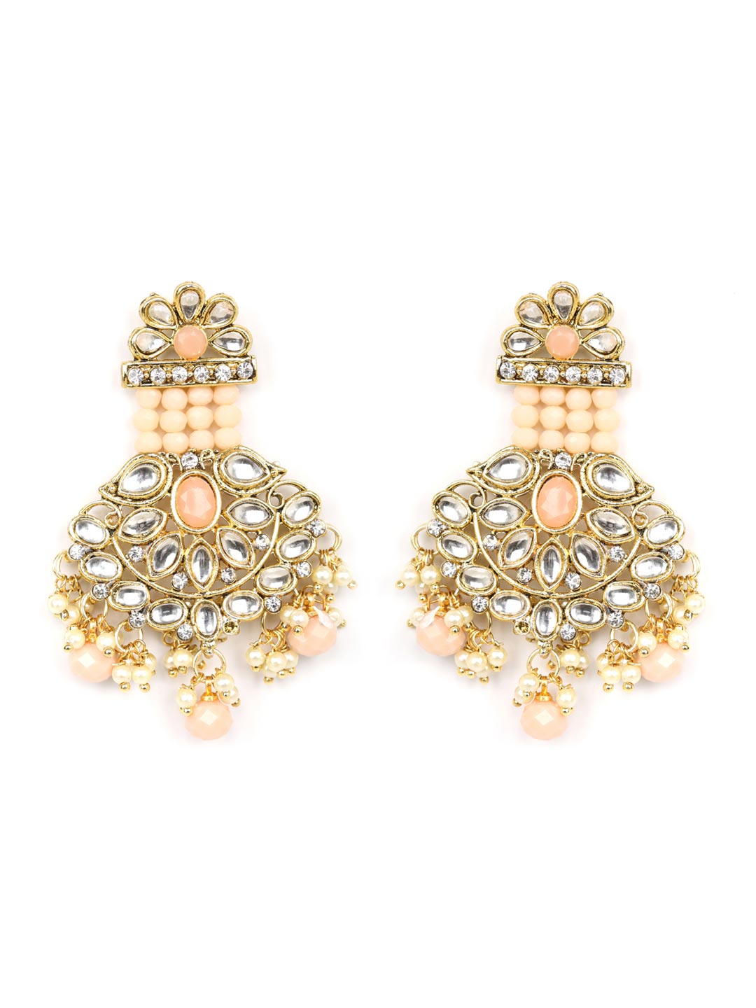 Priyaasi Women Multi-Color Beads Pearls Gold Plated Rani Haar with Maang Tikka - Grab2buy