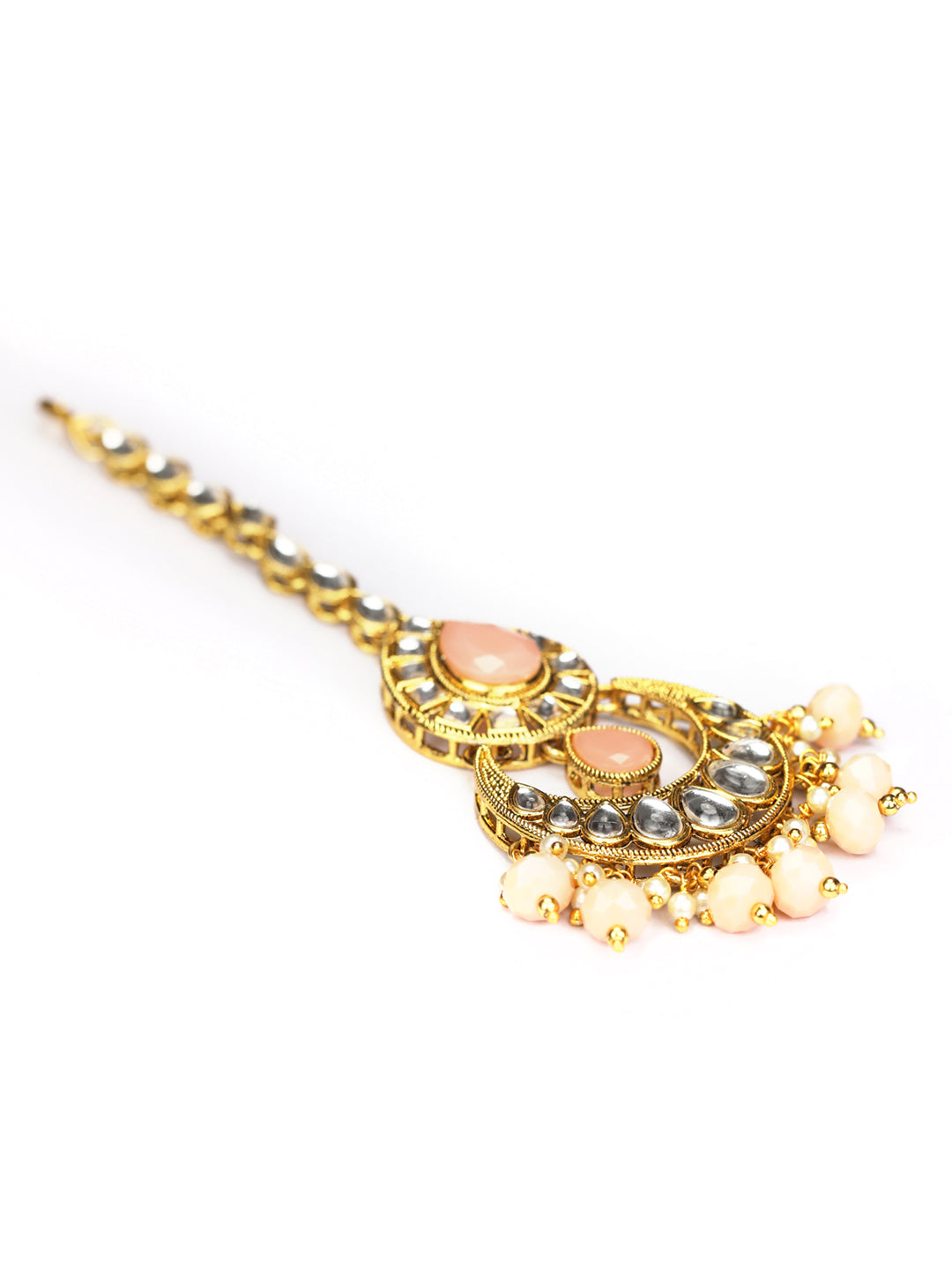 Priyaasi Women Pink Gold Plated Jewellery Set - Grab2buy
