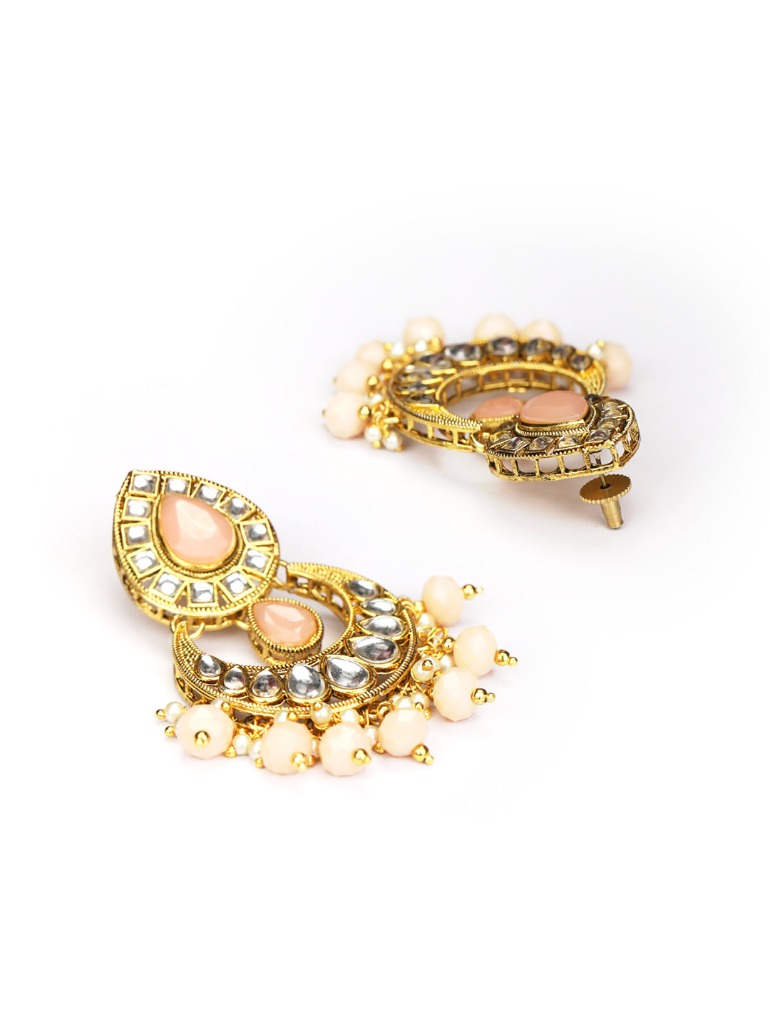 Priyaasi Women Pink Gold Plated Jewellery Set - Grab2buy