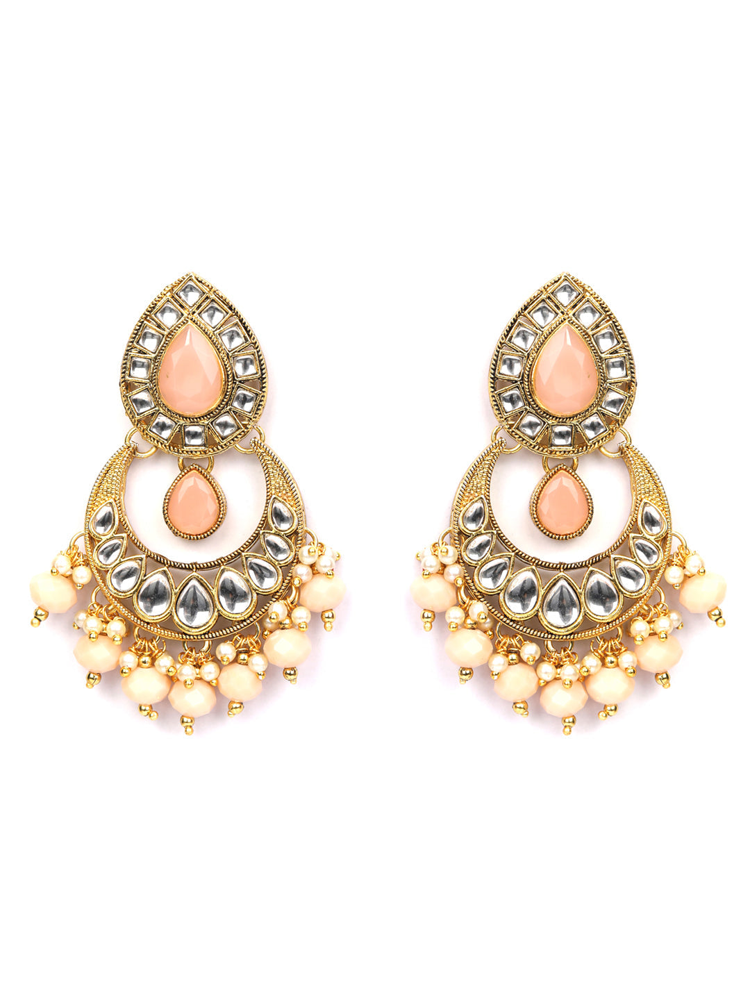 Priyaasi Women Pink Gold Plated Jewellery Set - Grab2buy