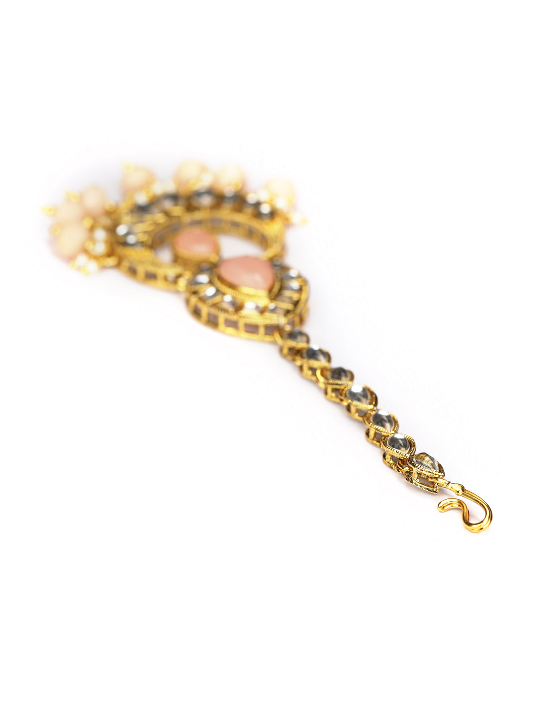 Priyaasi Women Pink Gold Plated Jewellery Set - Grab2buy