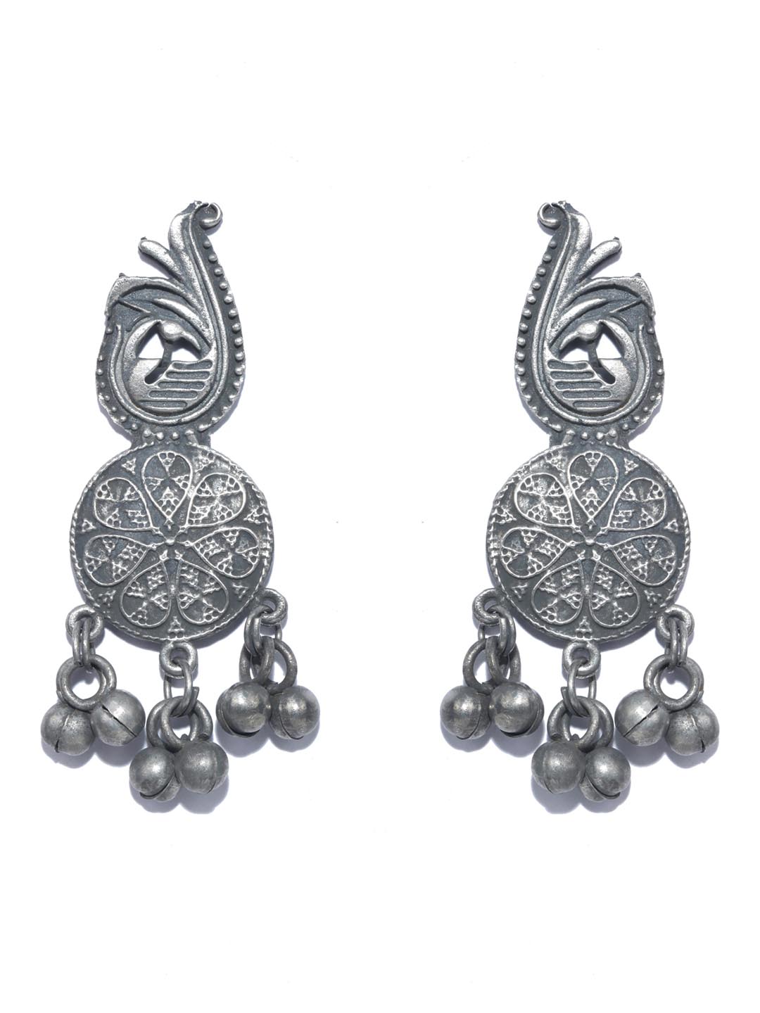 Priyaasi Women Ghungroo German Silver Plated Jewellery Set - Grab2buy