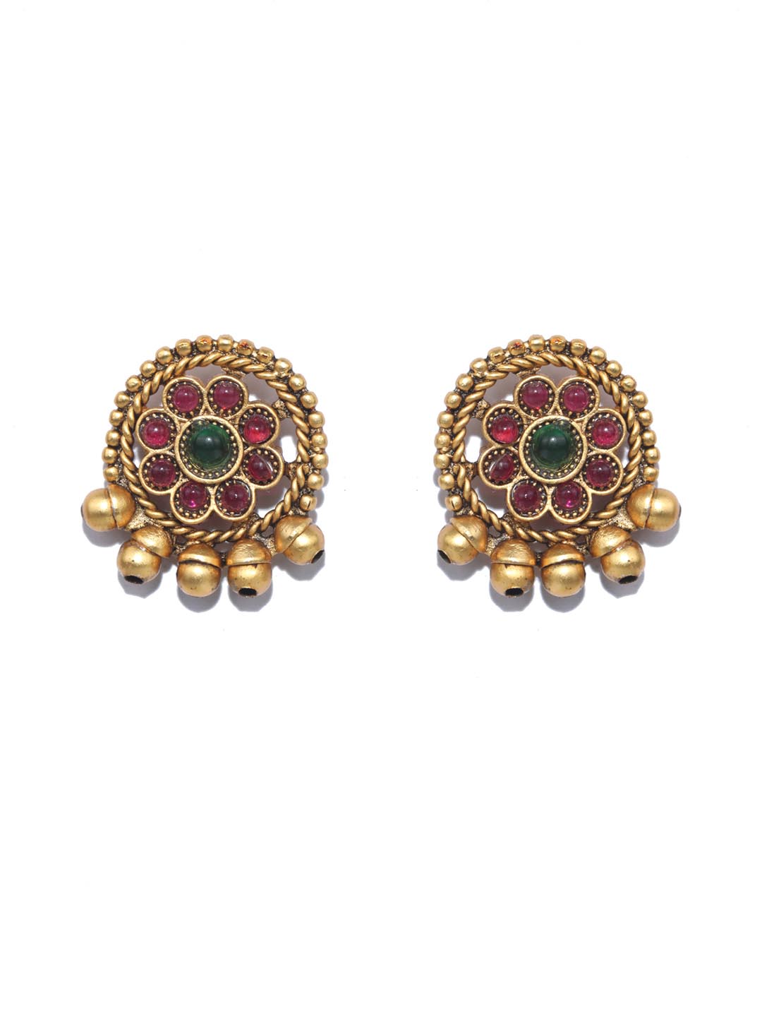 Priyaasi Women Ruby Gold Plated Jewellery Set - Grab2buy