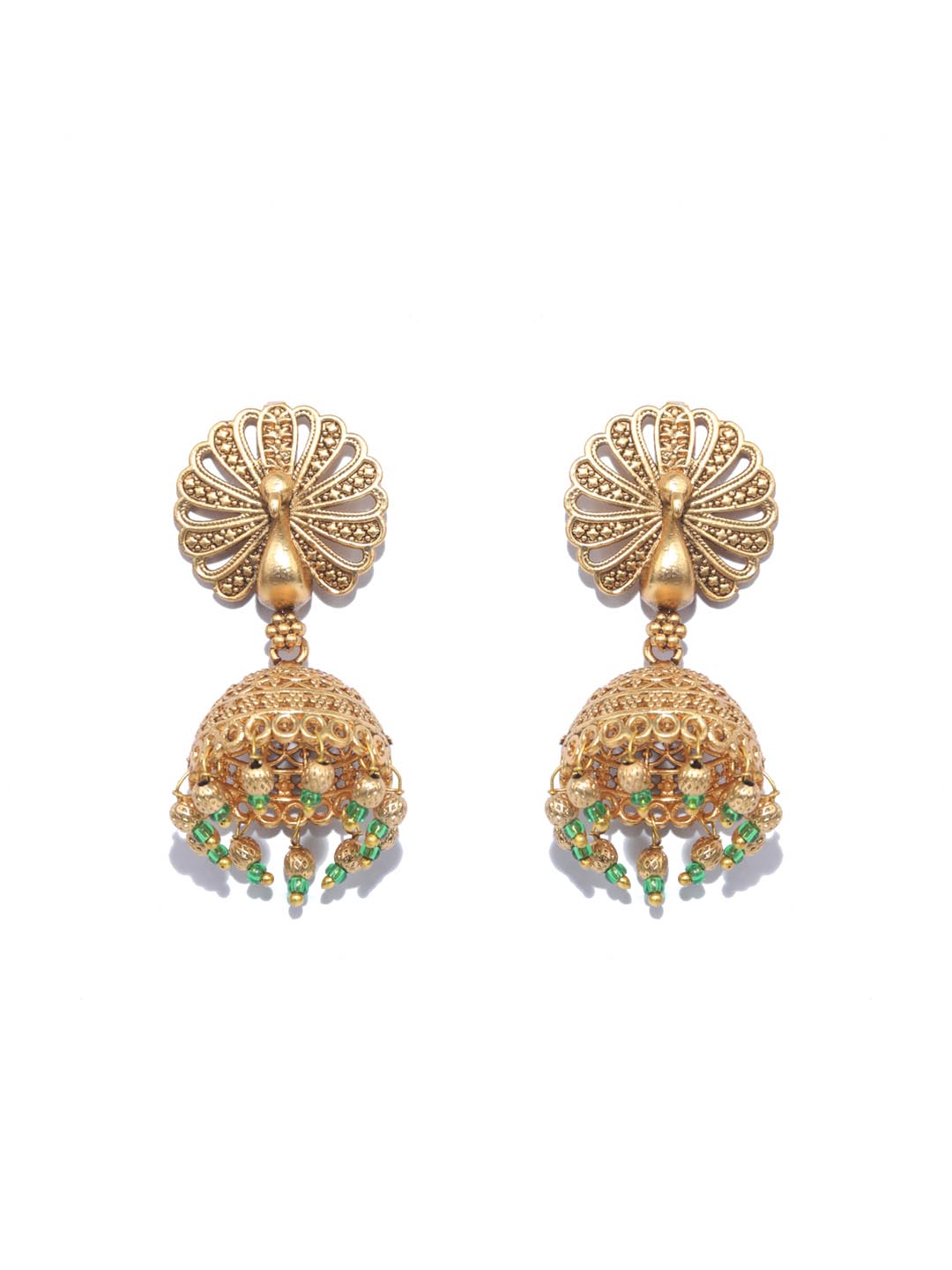 Priyaasi Women Emerald Gold Plated Jewellery Set - Grab2buy