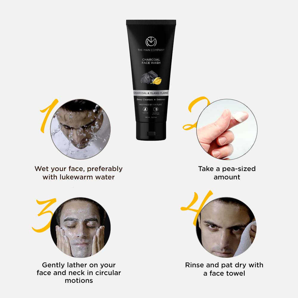 The Man Company Charcoal Face Wash  Grab2Buy The Man Company Grab2Buy