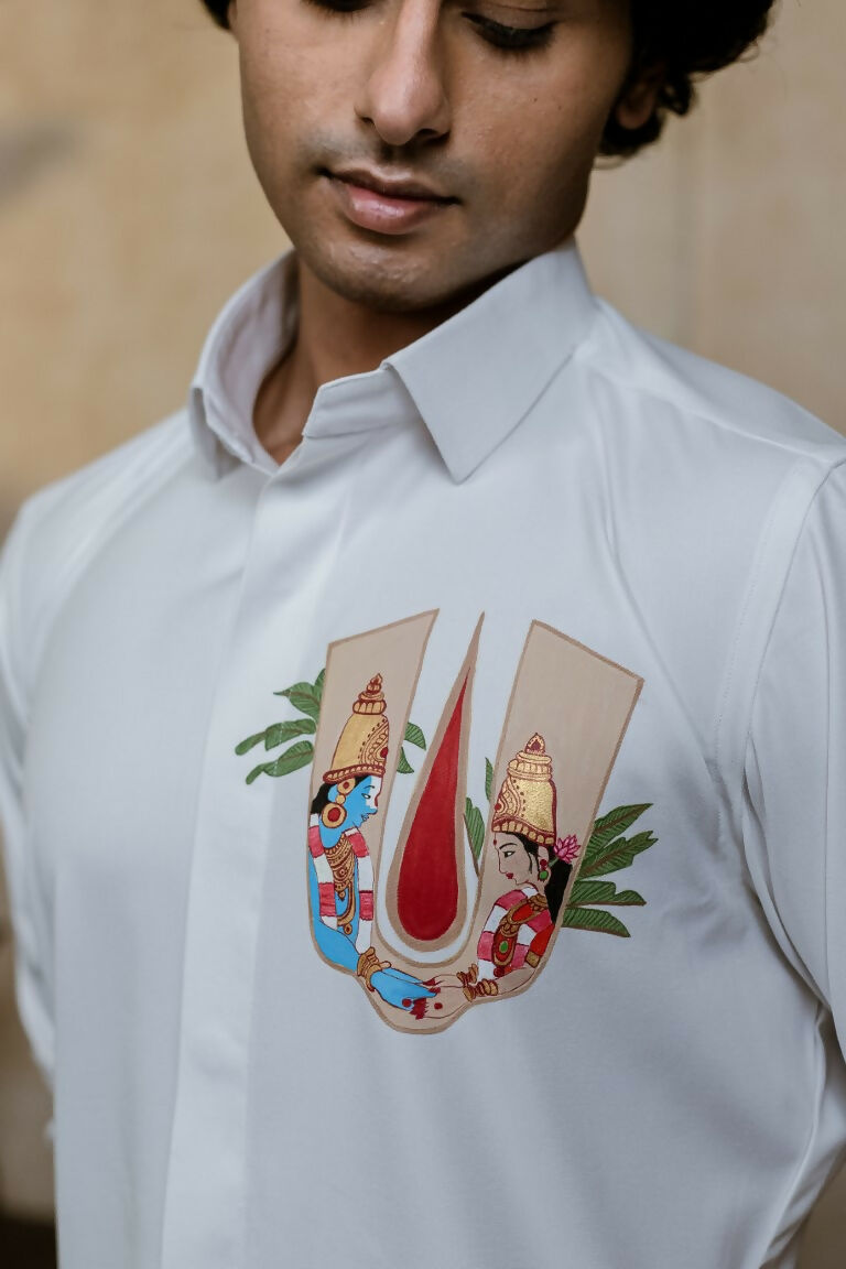 4Way White Chitra Srinivasa Shirt By Hilo Design 