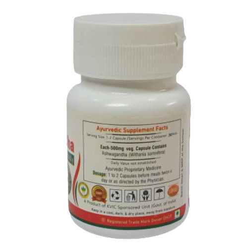 Deep Ayurveda Ashwagandha 500mg Veg Capsules - Grab2buy