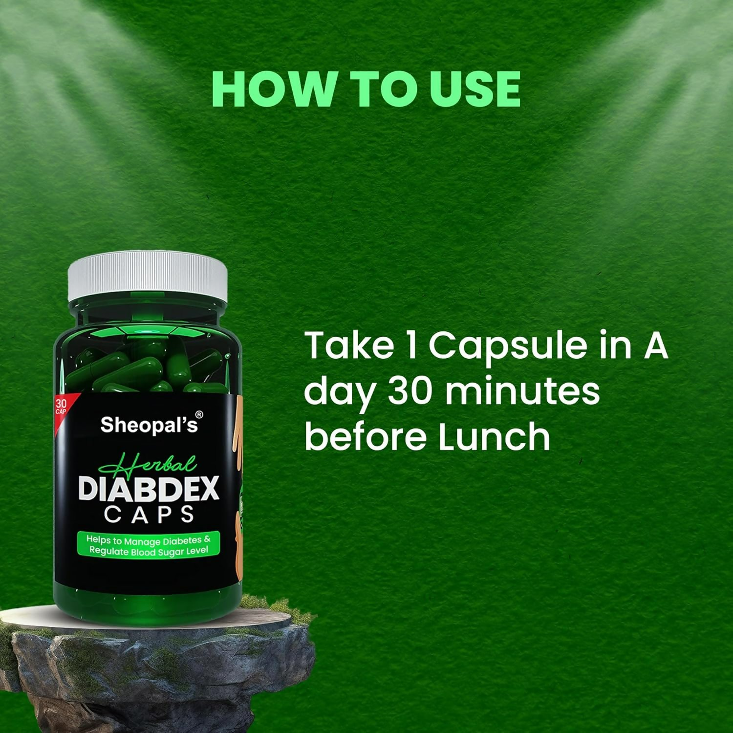 Sheopal's Herbal Diabdex Diabetes Capsules Genie India
