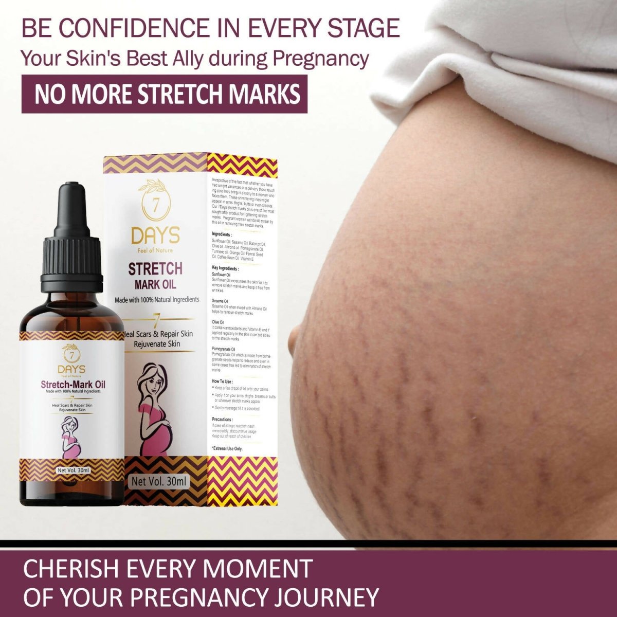 7 Days Stretch Mark Oil 