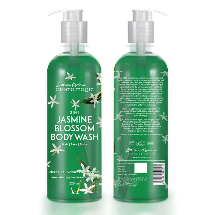 Blossom Kochhar Aroma Magic 3-in-1 Jasmine Blossom Body Wash | Aromatherapy Body Wash for Relaxation & Soft Skin 