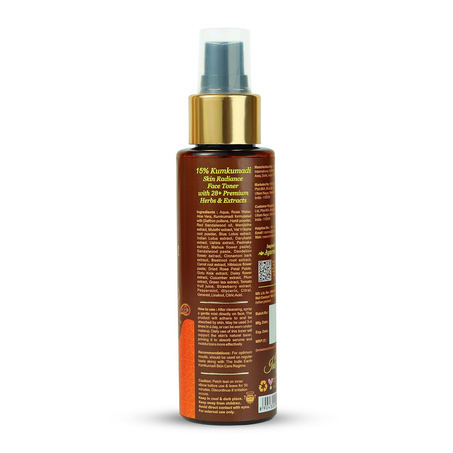 The Indie Earth Kumkumadi Skin Radiance Face Toner  Grab2Buy The Indie Earth Grab2Buy