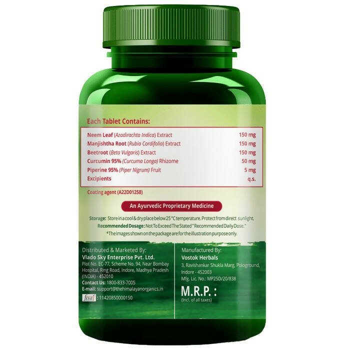 Himalayan Organics Plant Based Blood Detox Tablets 