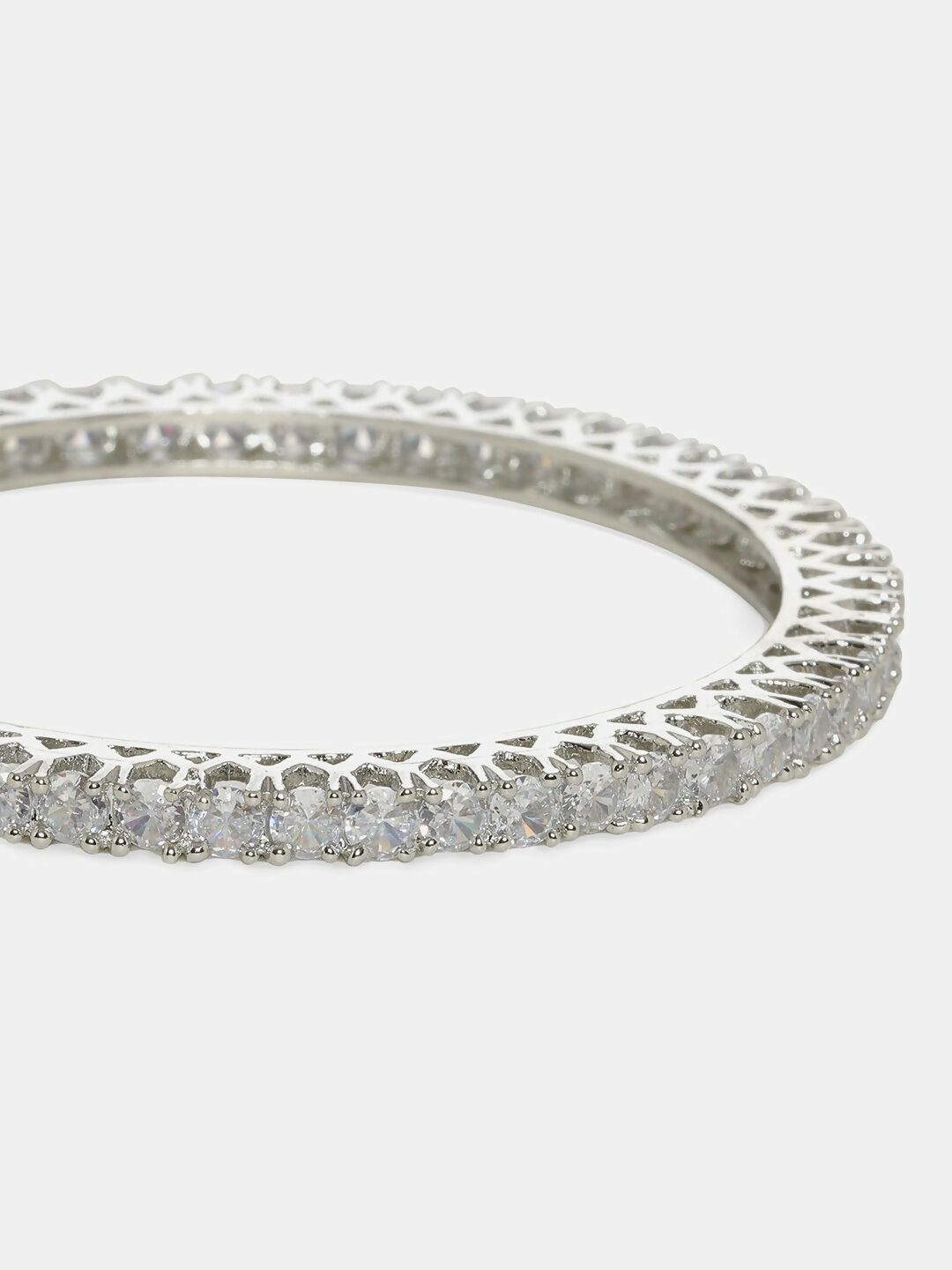 Crystal Stone Bangle- Ruby Raang 