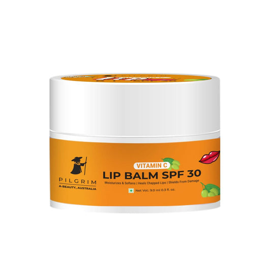 Pilgrim Vitamin C Lip Balm SPF 30 with Australian Kakadu Plum & Shea Butter For Smooth Soft Lips, Soothing & Hydrating Dry & Chapped Lips - Grab2buy