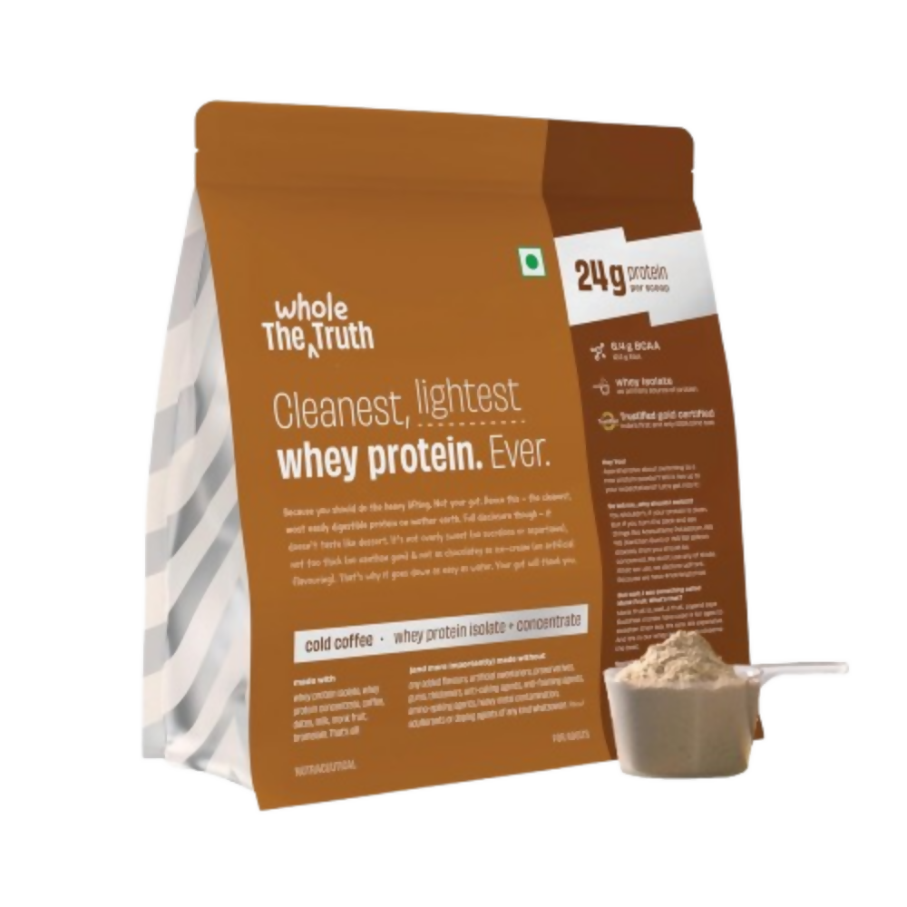 The Whole Truth Whey Protein Isolate+Concentrate - Cold Coffee  Grab2Buy The Whole Truth Grab2Buy