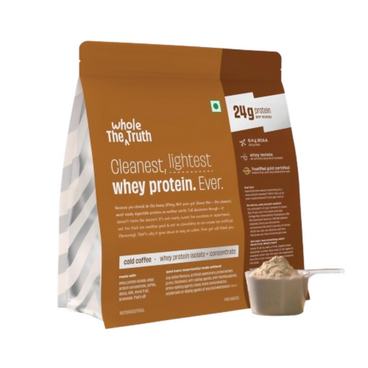 The Whole Truth Whey Protein Isolate+Concentrate - Cold Coffee  Grab2Buy The Whole Truth Grab2Buy