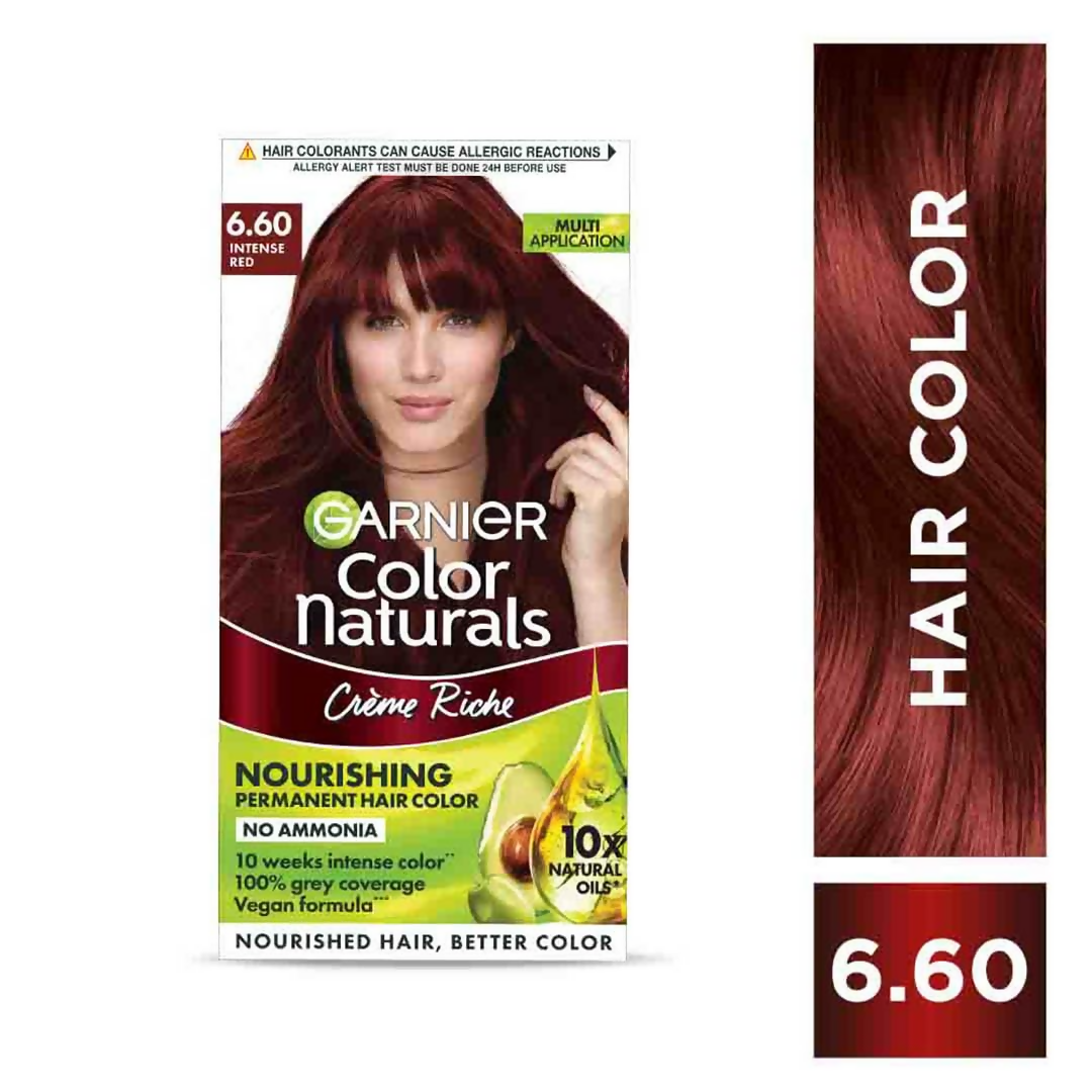 Garnier Color Naturals Creme Riche Hair Color - Shade 6.60 Intense Red 