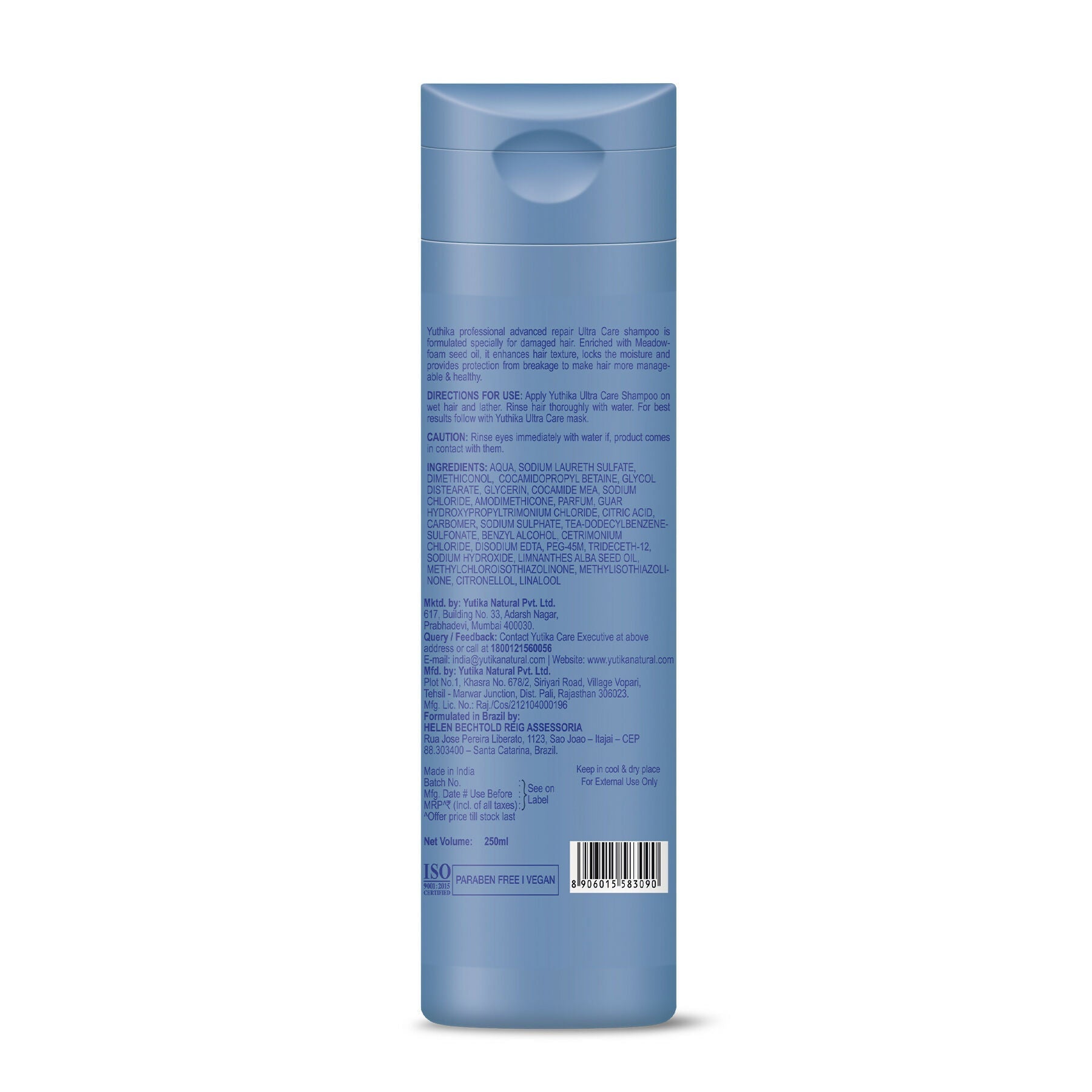 Yuthika Professional Ultra Care Shampoo For Women & Men With Meadfoam Seed Oil  Grab2Buy Yuthika Grab2Buy