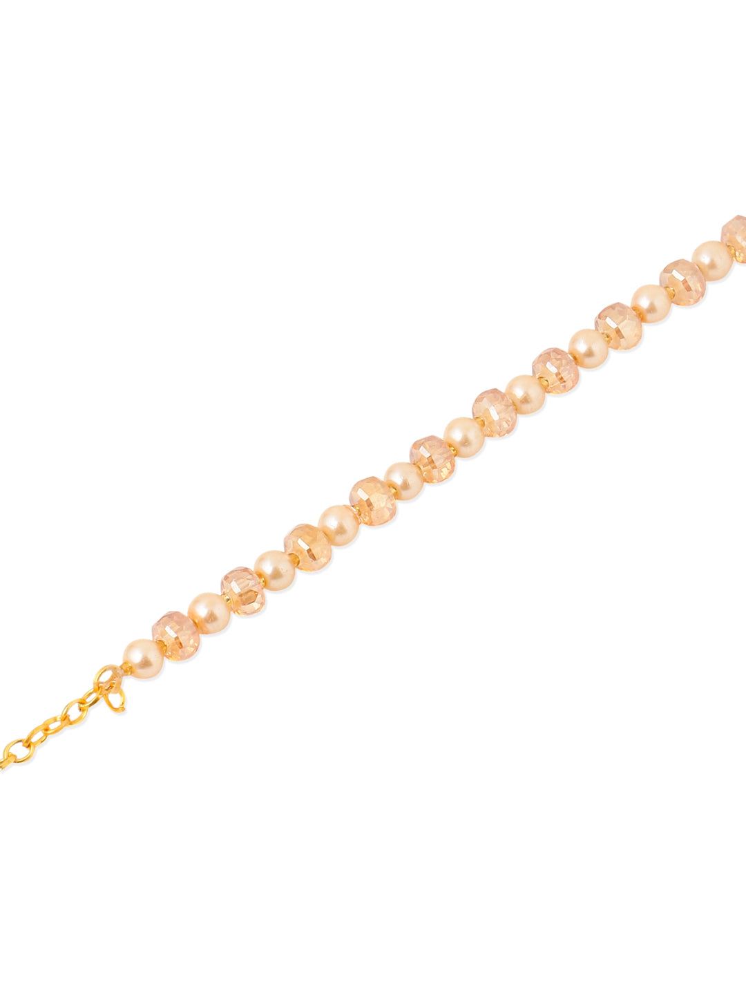 NVR Women Gold Toned Artificial Beads Wraparound Rakhi with Roli Chawal Chandan & Mishri | Grab2Buy