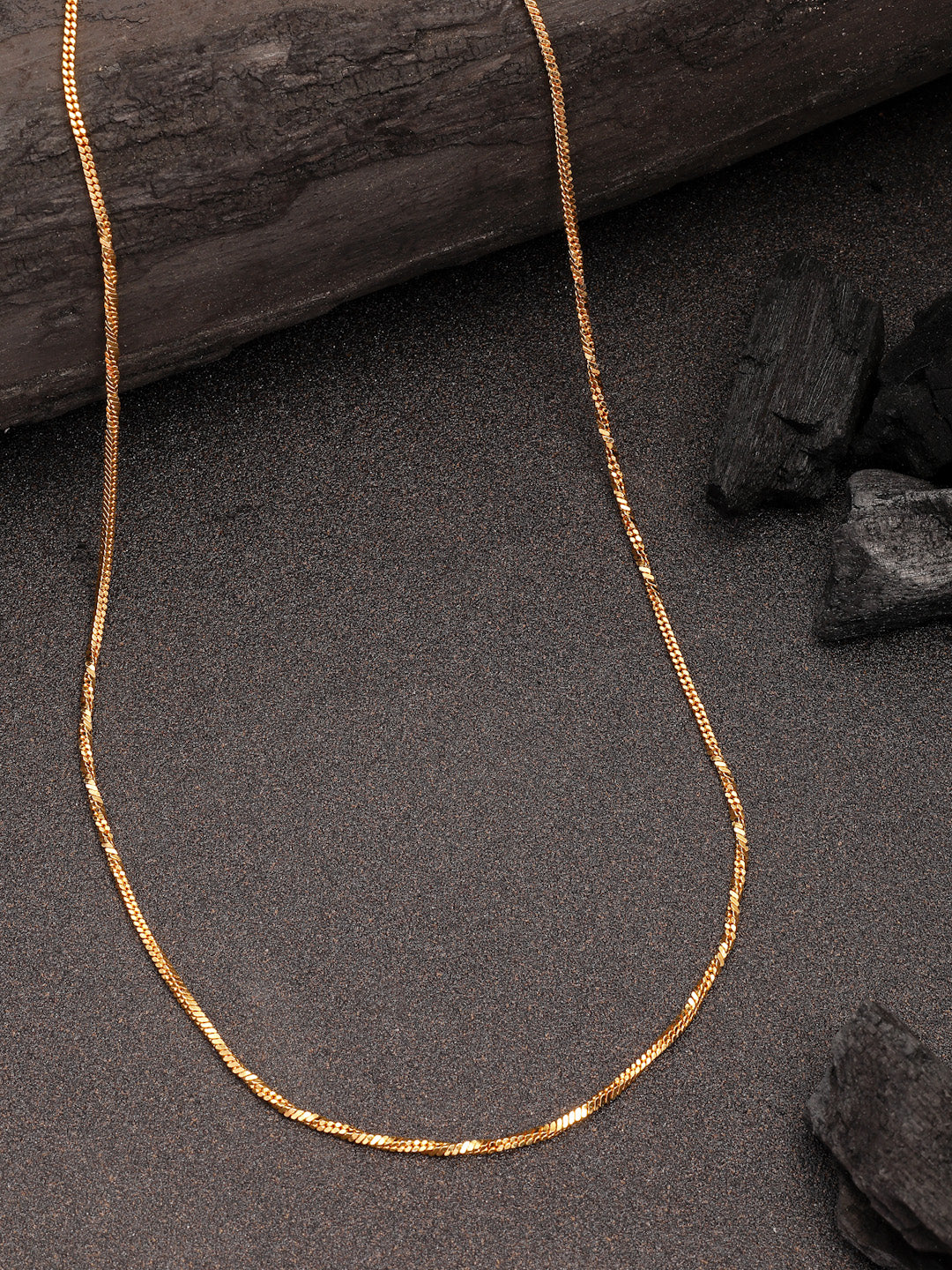 NVR Women's Gold-Polished Minimal Chain