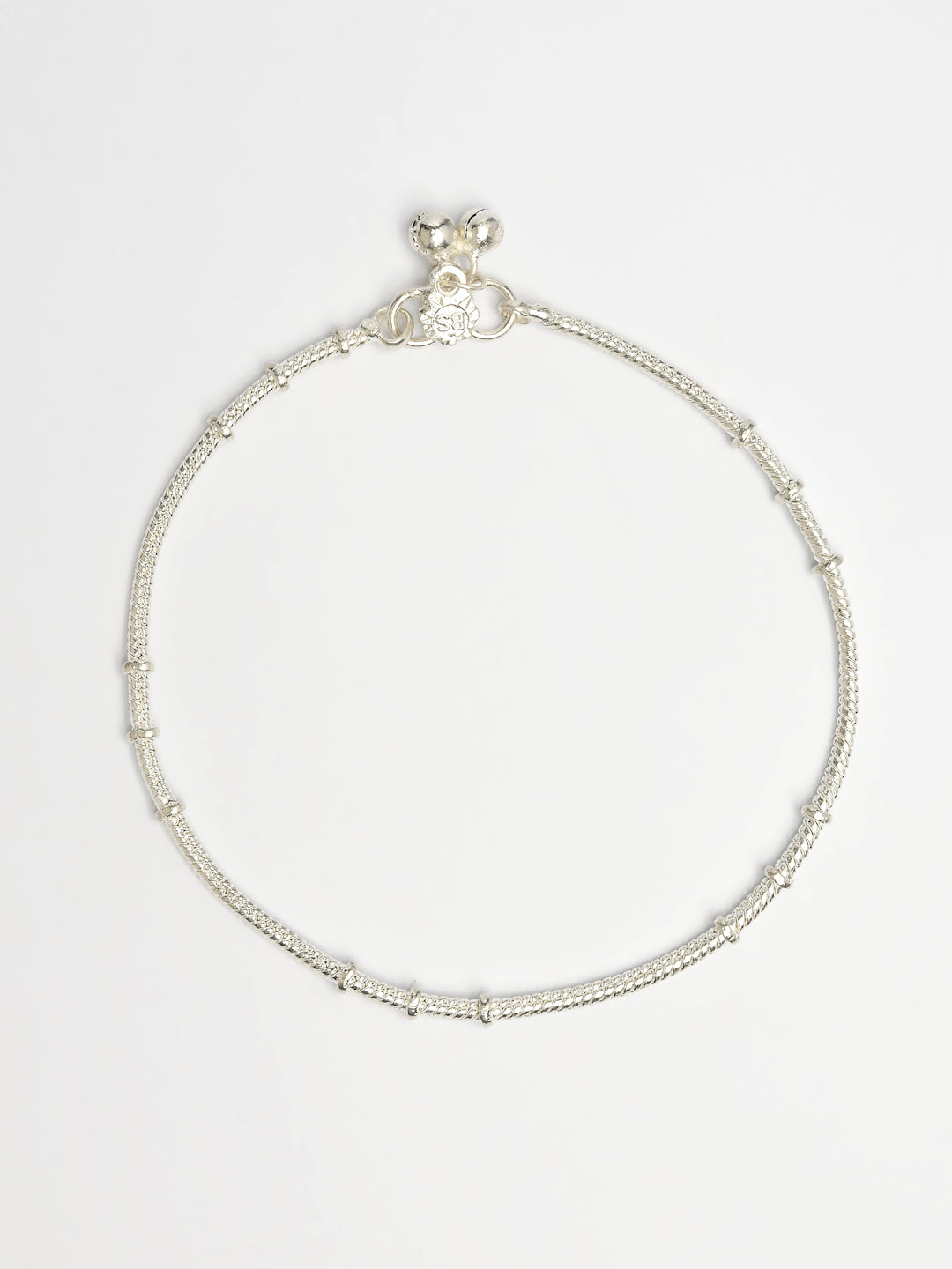 NVR Women's Pair of 2 Silver-Plated Anklets 