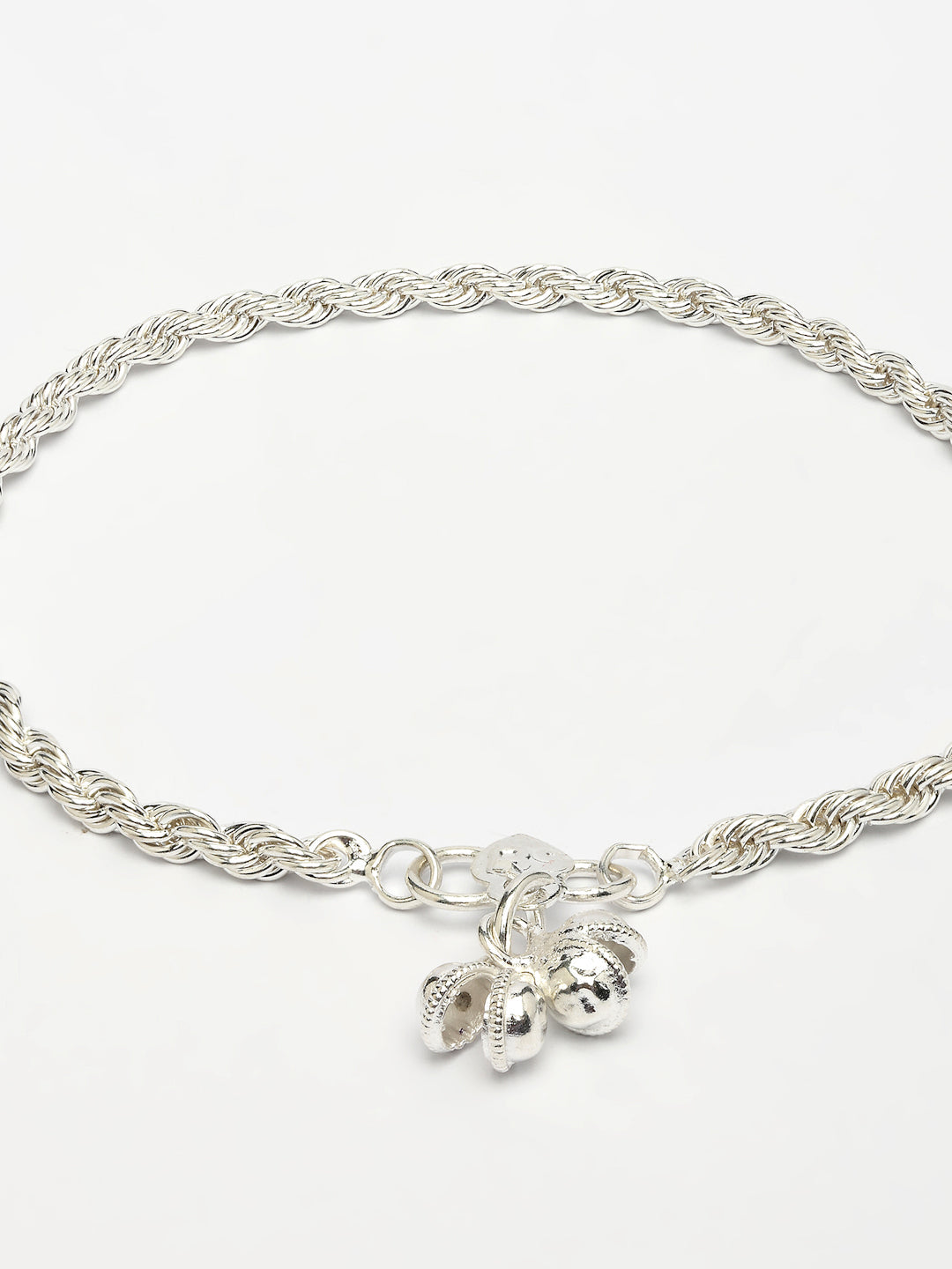 NVR Women's Pair of 2 Silver-Plated Anklets 