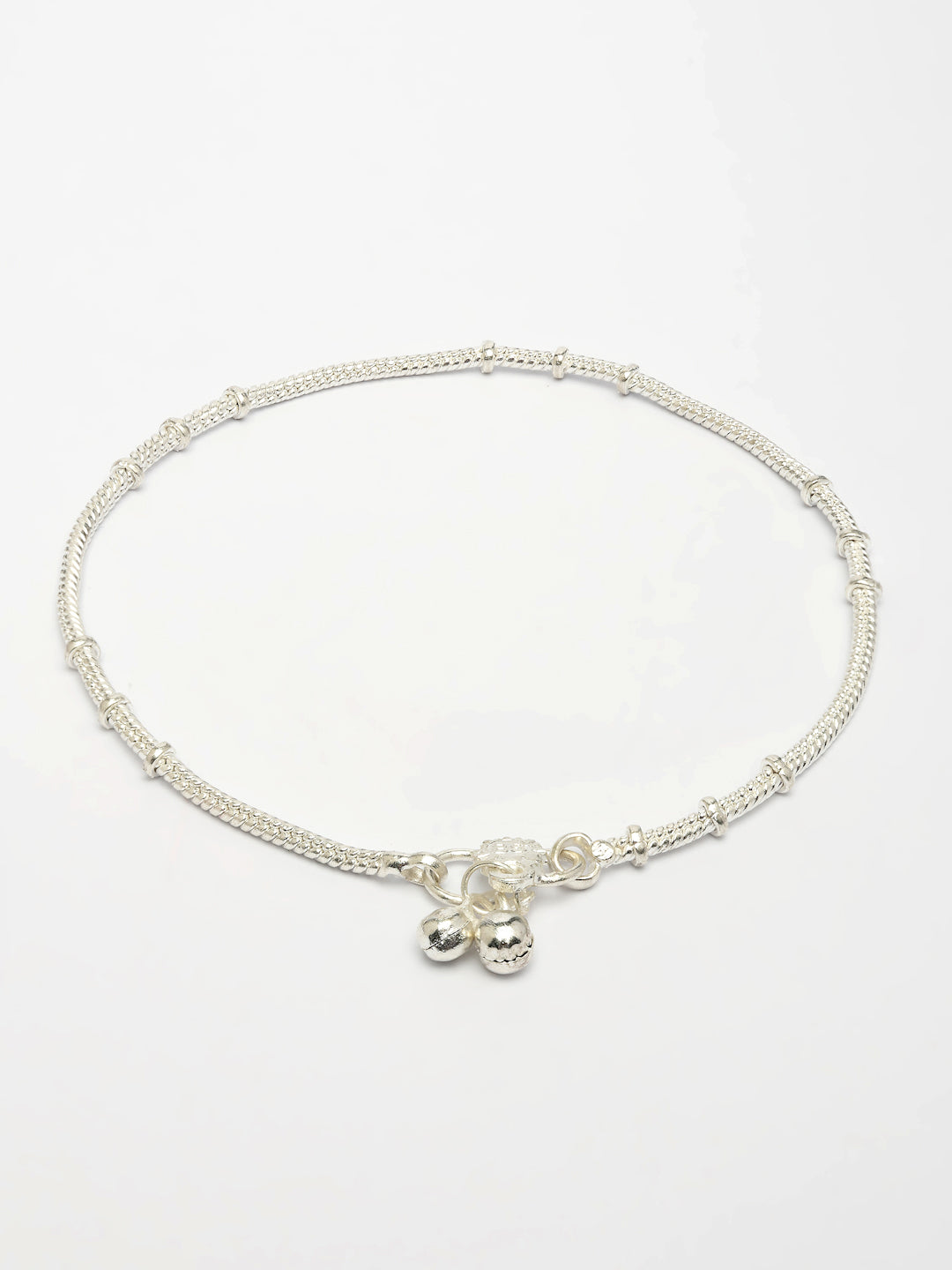 NVR Women's Pair of 2 Silver-Plated Anklets 