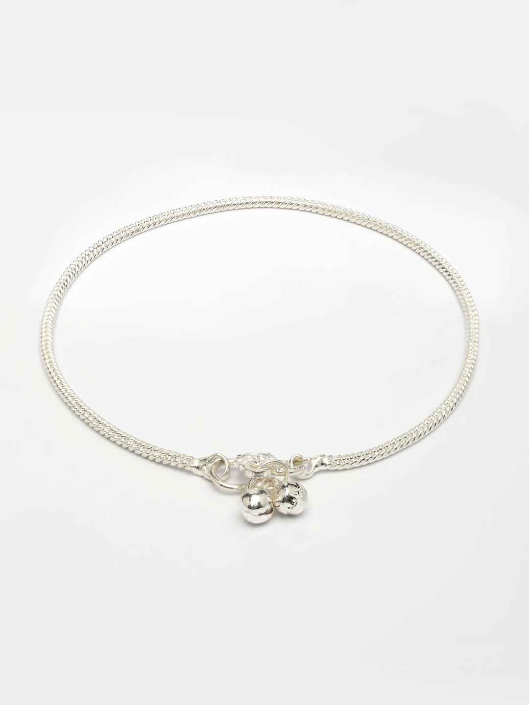 NVR Women's Pair of 2 Silver-Plated Anklets 