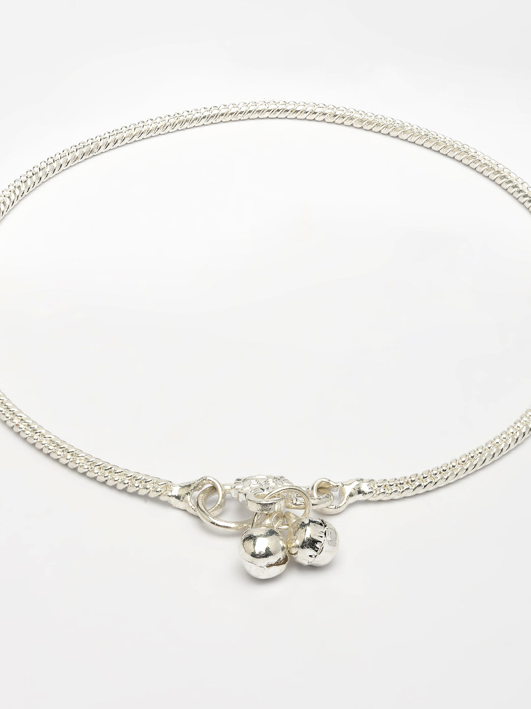 NVR Women's Pair of 2 Silver-Plated Anklets 