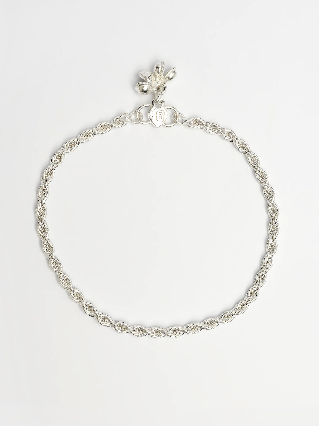 NVR Women's Set of 2 Silver-Plated Anklets