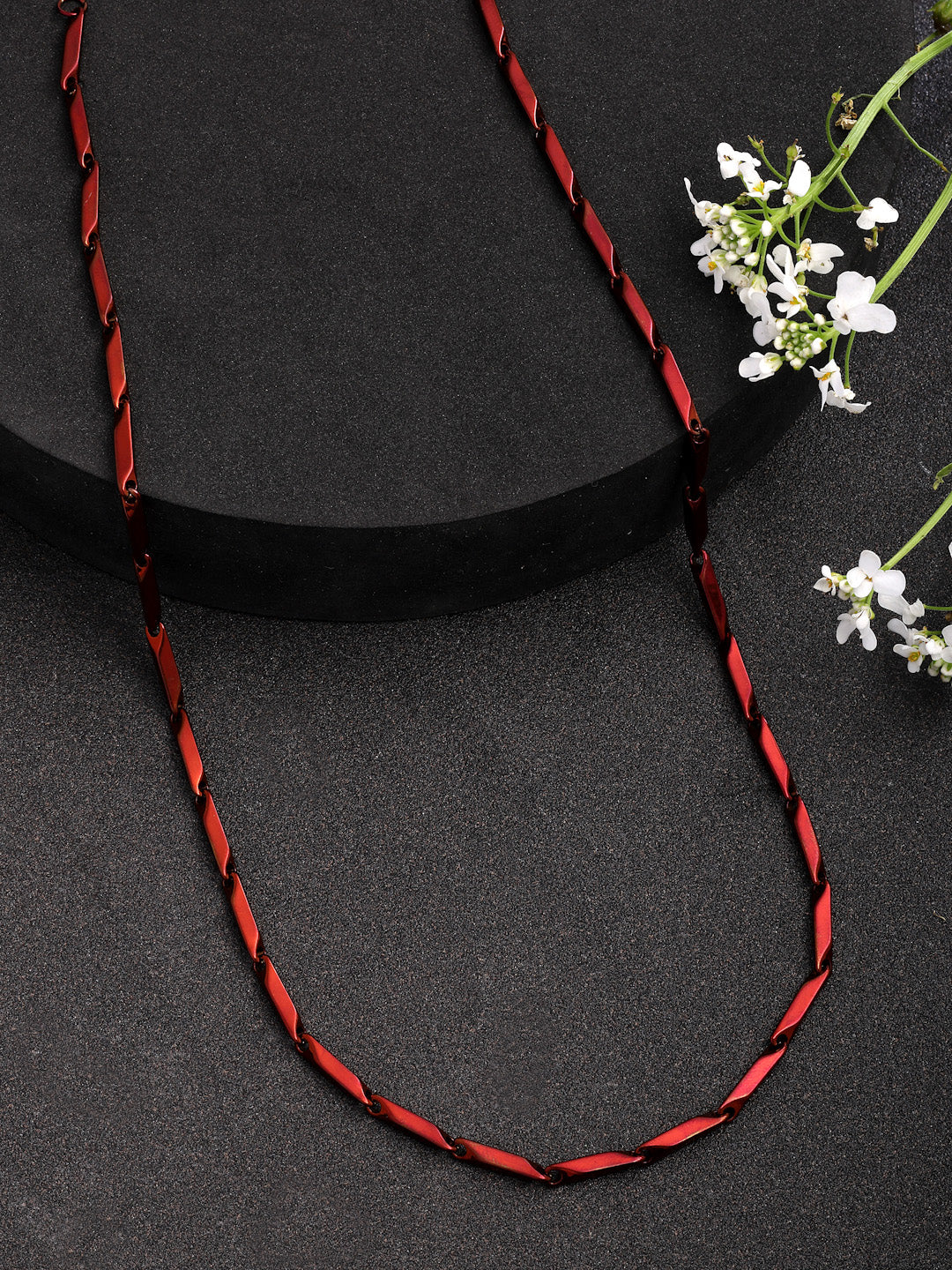 NVR Men Set of 3 Stainless Steel Trendy Stylish Chain 