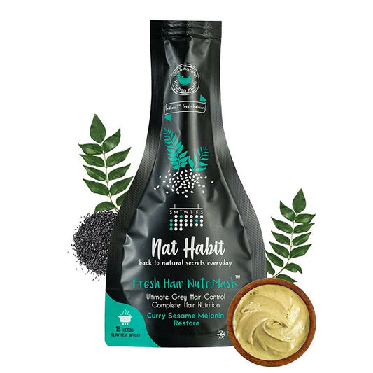 Nat Habit Curry Sesame Fresh Hair Mask (Nutri Mask) - Grab2buy