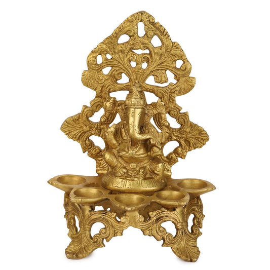 Devlok Panchdeep Ganpati Idol - Grab2buy
