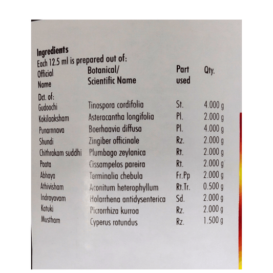Nagarjuna Ayurveda Aamavaatha Haram Kashaayam 