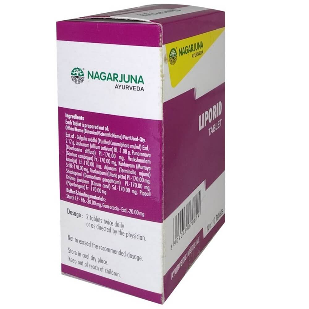 Nagarjuna Ayurveda Liporid Tablets 