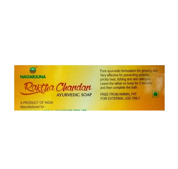 Nagarjuna Ayurveda Raktha Chandan Soap 