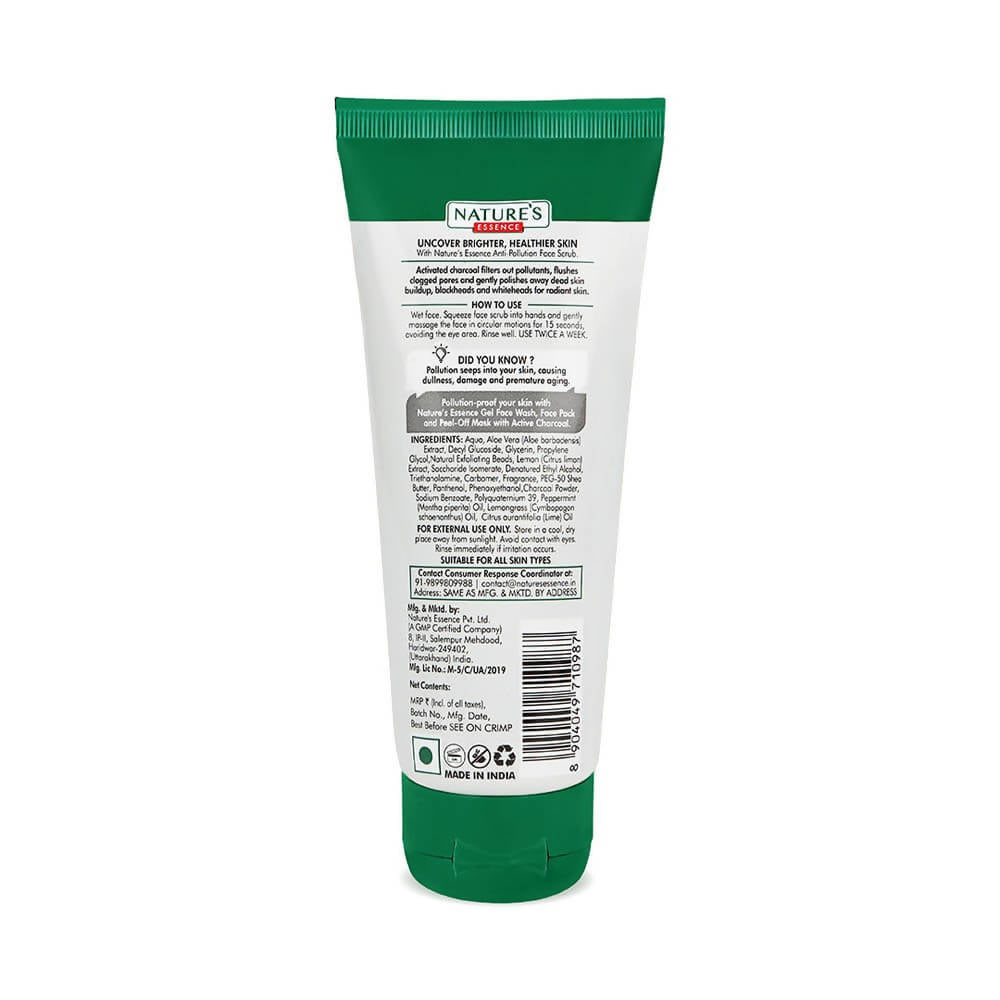 Nature's Essence Anti Pollution Charcoal Face Scrub 