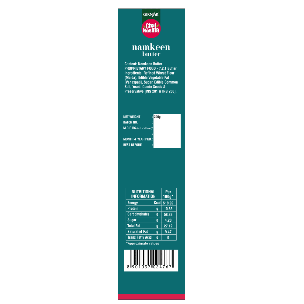 Girnar Chai Nashta - Namkeen Butter 