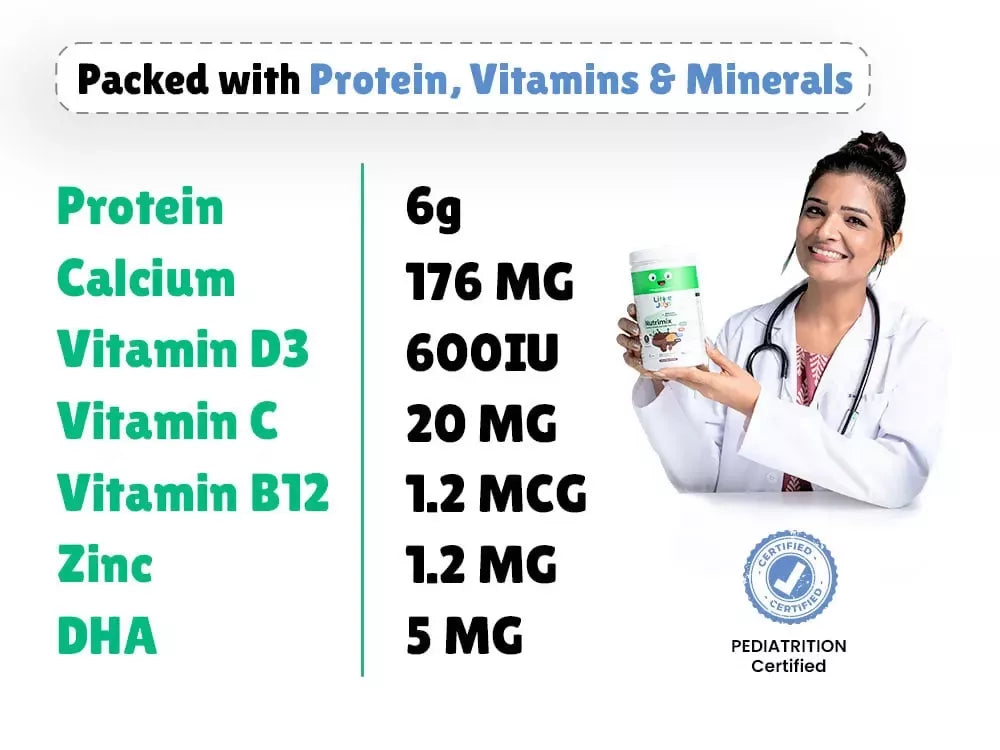 Little Joys Multivitamin Gummies & Nutrimix Immunity Boosting Kit Strawberry 2 Years +