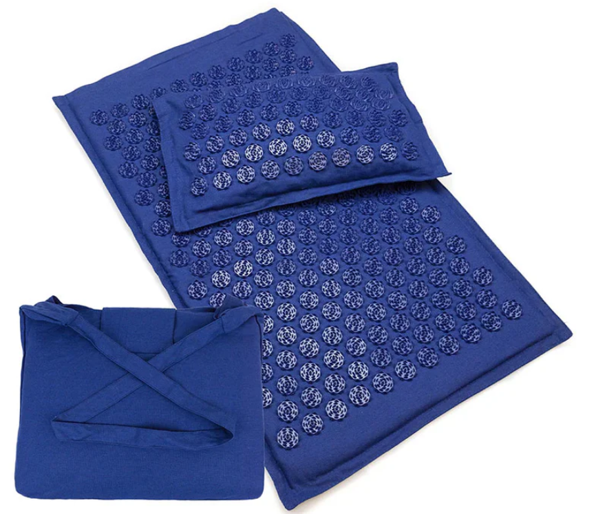SG | Acupressure Mat, Bag and Pillow Set | Navy Blue 
