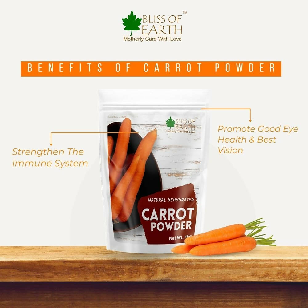 Bliss of Earth Natural Dehydrated Carrot Powder - Grab2buy