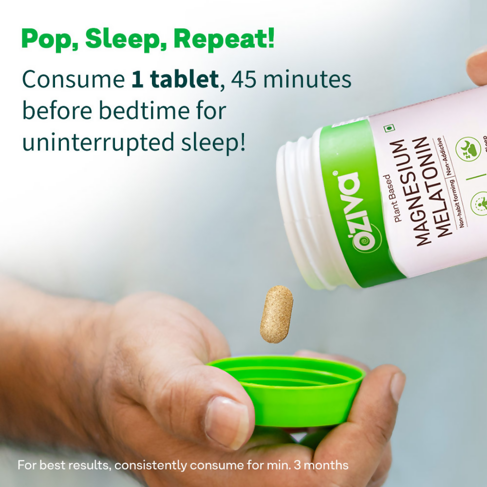 Oziva Magnesium Melatonin Tablets 