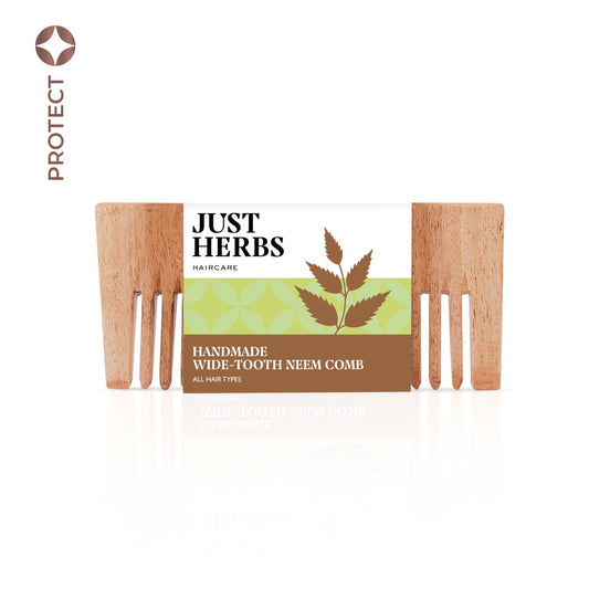 Handmade Wide-Tooth Neem Comb 