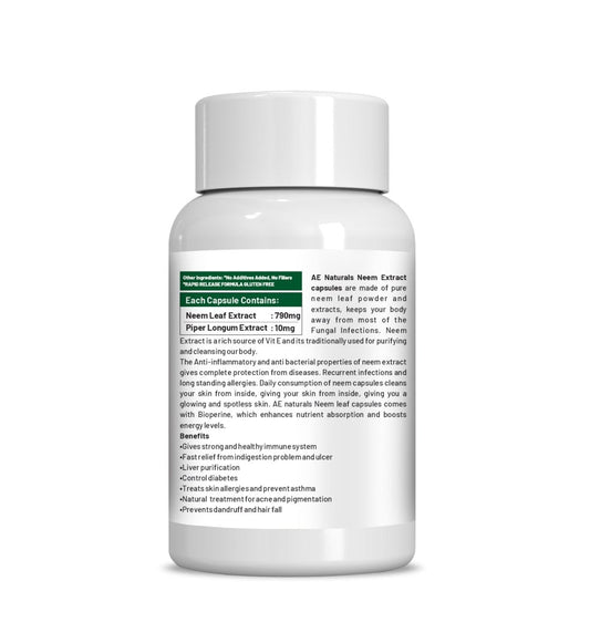 Ae Naturals Neem Extract Capsules - Grab2buy