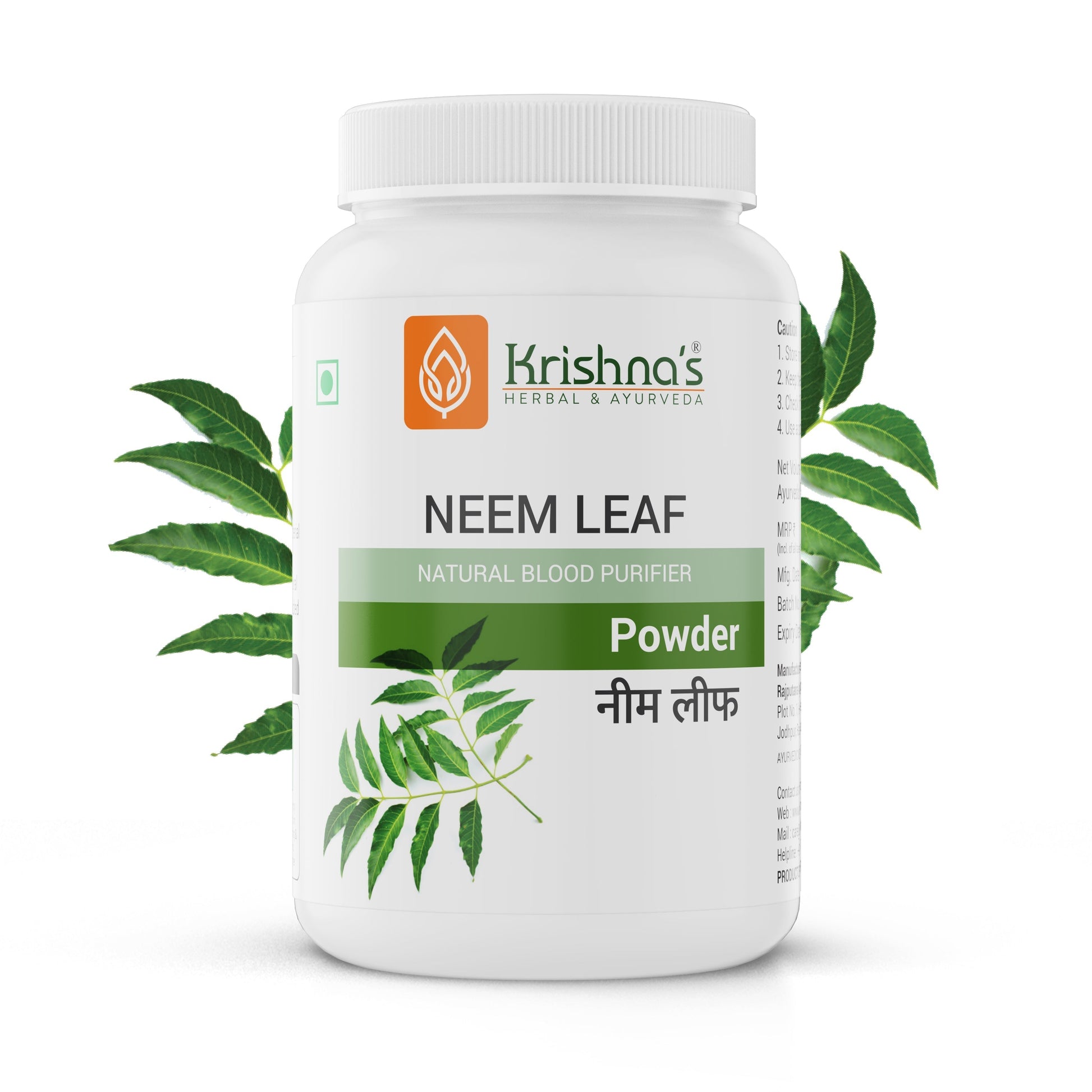 Krishna'S Herbal & Ayurveda Neem Leaf Powder 