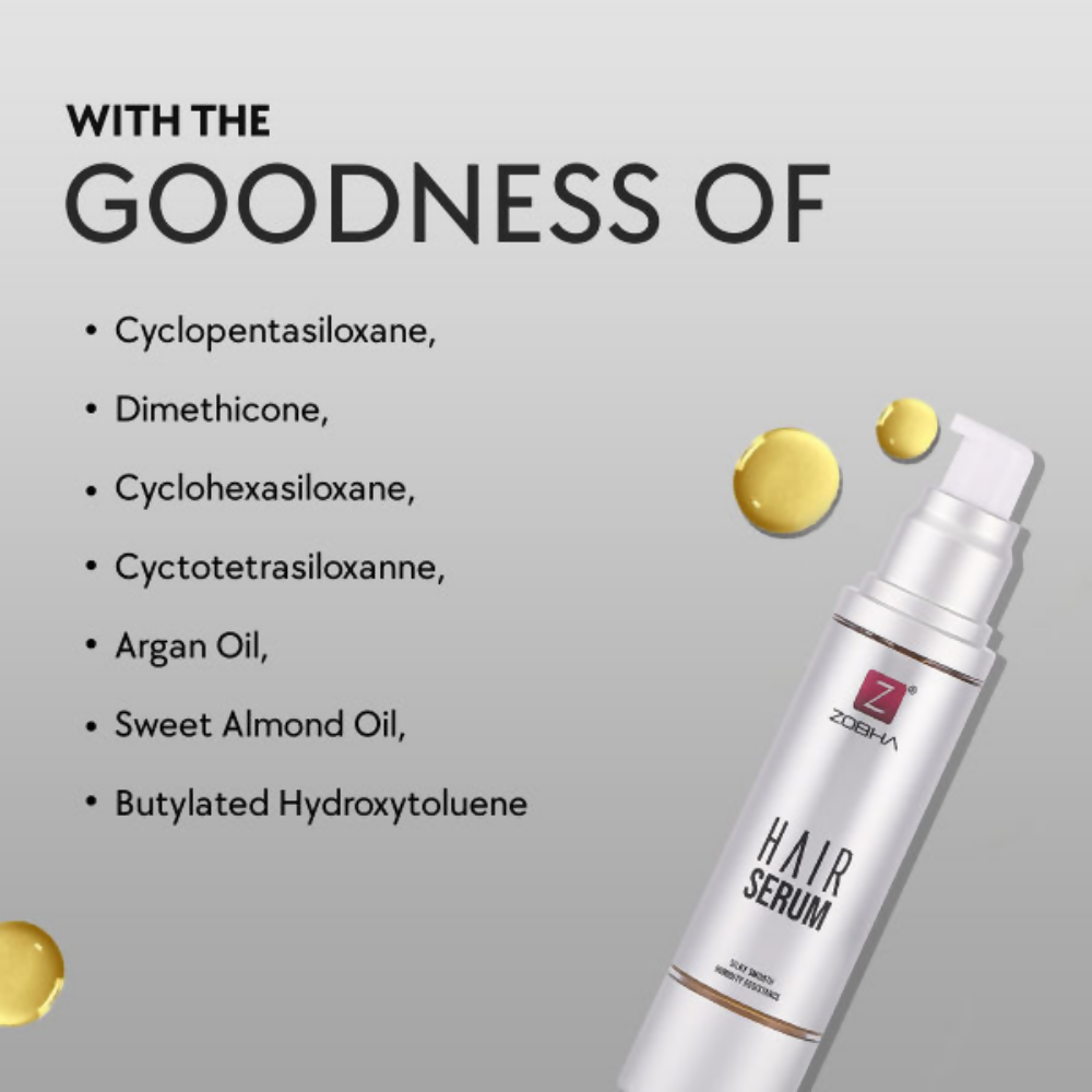 Zobha Argan Oil Hair Serum For Silky Smooth Hair  Grab2Buy Zobha Grab2Buy