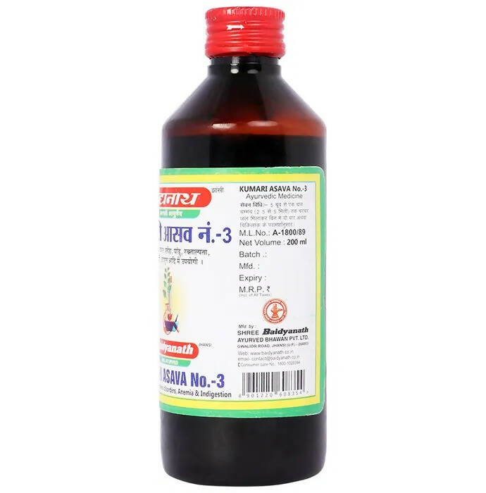 Baidyanath Jhansi Kumari Asava No.3 - Grab2buy