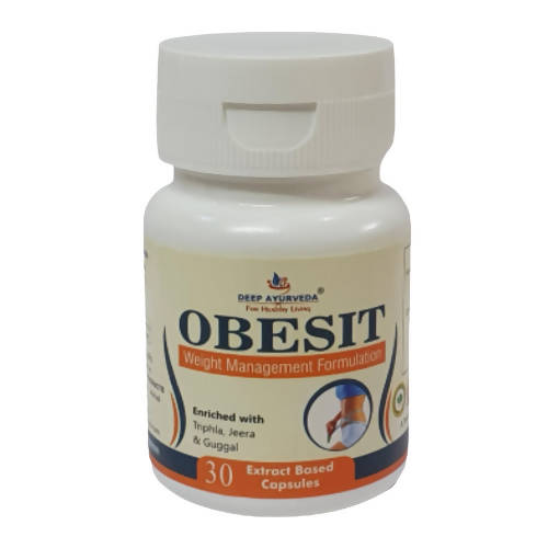 Deep Ayurveda Obesit 500mg Veg Capsules - Grab2buy